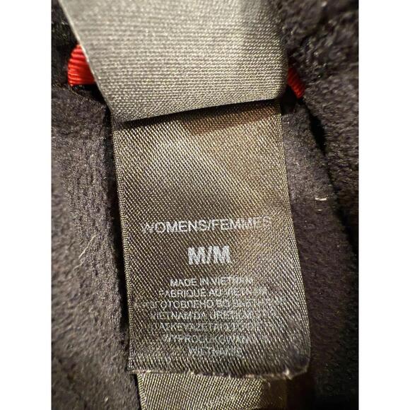 The North Face Pullover Womens Medium Black Fleece Quarter Zip Pink Ribbon - Picture 8 of 8